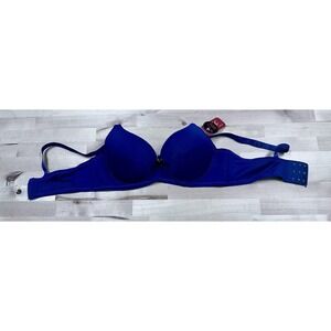 WL Intimates Navy Blue Double Push Up Bra Size 34C NWT